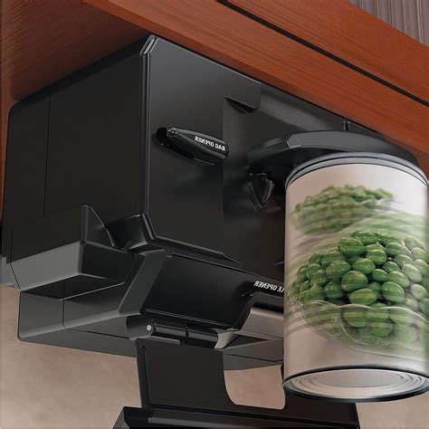 stainless steel can opener under cabinet|undercounter mounted electric can openers.